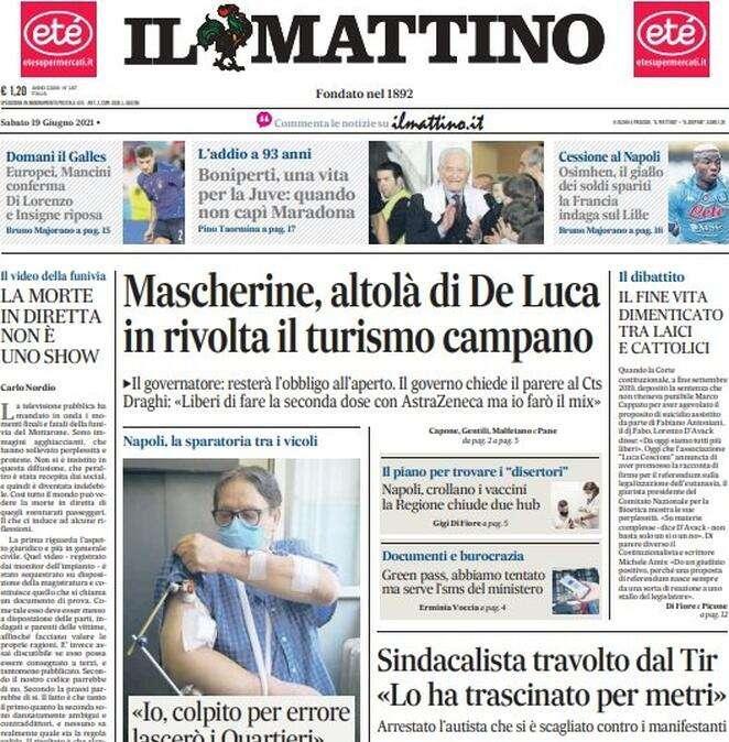 Il Mattino - Boniperti, una vita per la Juve 