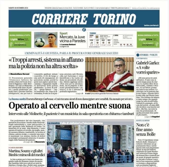 Corriere di Torino - Juve vicina a Paredes