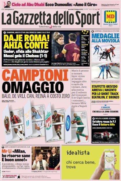 Gazzetta - Campioni omaggio 