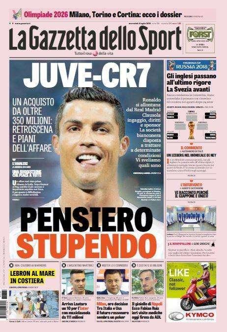 Gazzetta - Tra Juve e Ronaldo, un vecchio feeling 
