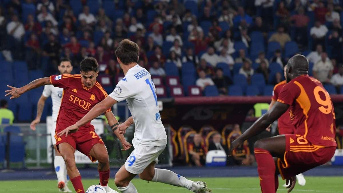 Roma - Udinese, le formazioni ufficiali: coppia Dybala - Lukaku dal 1', out Pereyra