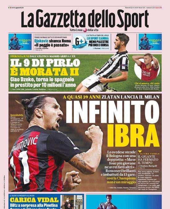 Gazzetta - Infinito Ibra. Il 9 di Pirlo e’ Morata