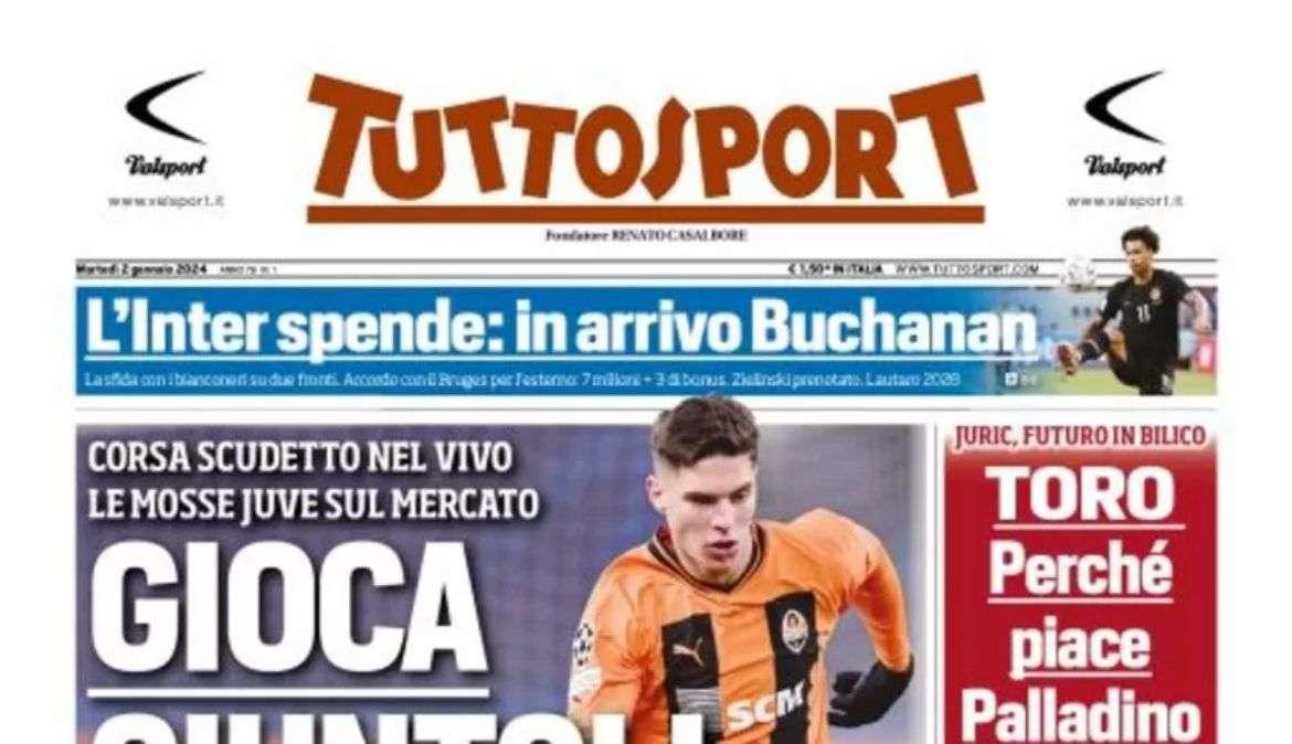Tuttosport - Gioca Giuntoli 