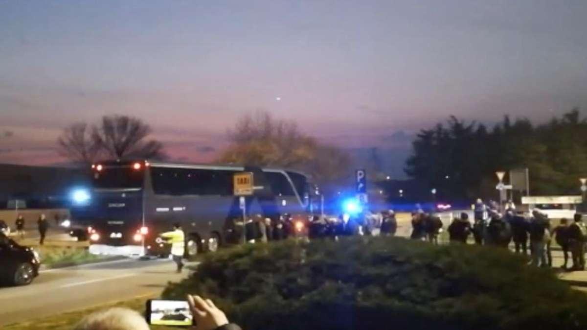 LIVE VIDEO  TJ - L'arrivo dell'Udinese allo Stadium