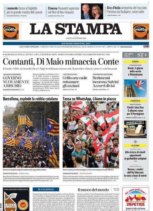 La Stampa - Sarri riabbraccia un amico 