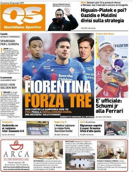 QS - Higuain e Piatek, Maldini e Gazidis divisi 