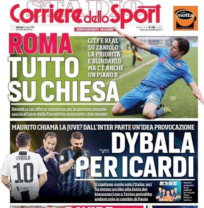 Corsport - Dybala per Icardi, proposta Inter