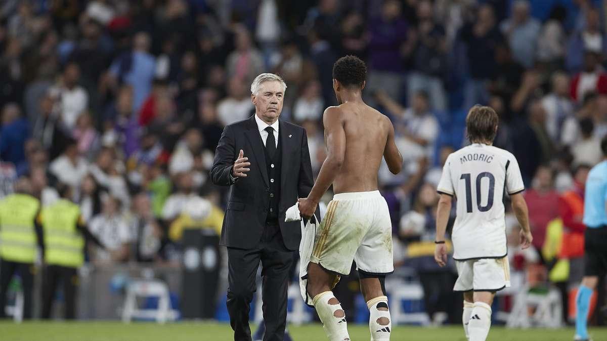 Ancelotti su Bellingham: "Per lui non cambierà nulla con l'arrivo di Mbappé"