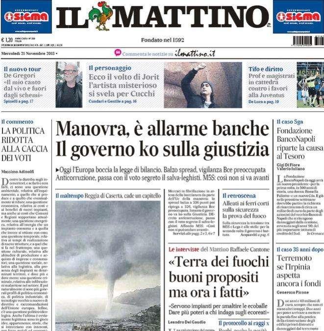Il Mattino - Prof e magistrati contro i favori alla Juve 