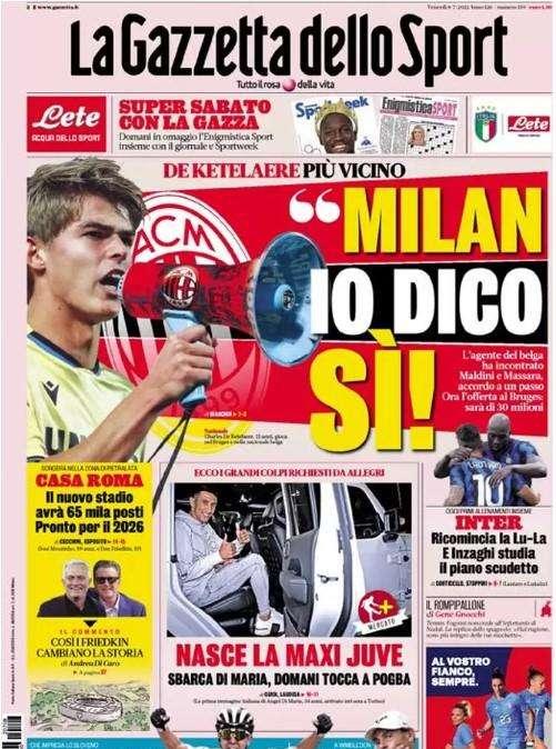 Gazzetta - Nasce la maxi Juve 
