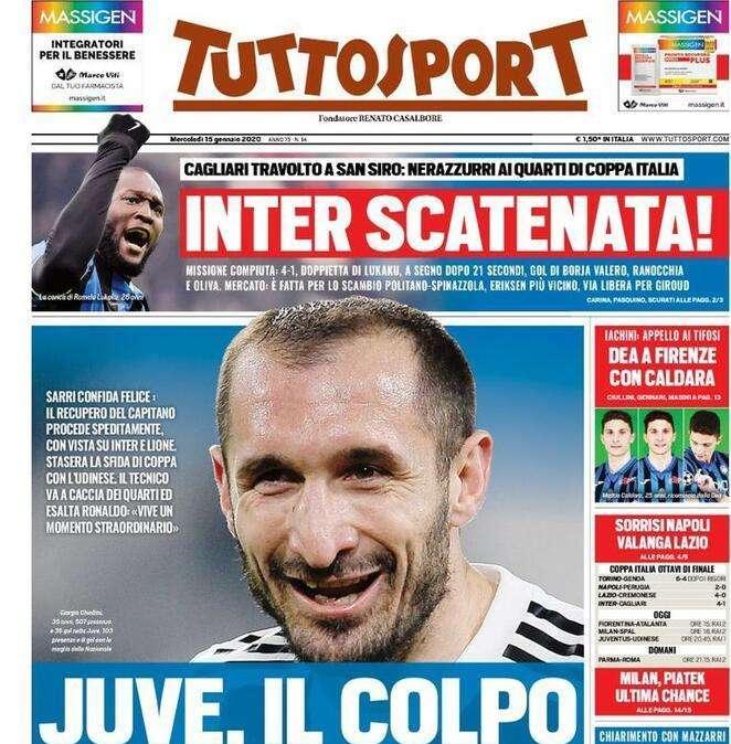 Tuttosport - Juve, il colpo è Chiellini!