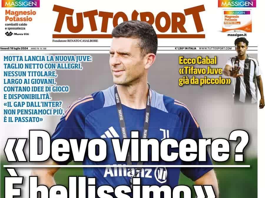 Tuttosport- Devo vincere? E’ bellissimo 