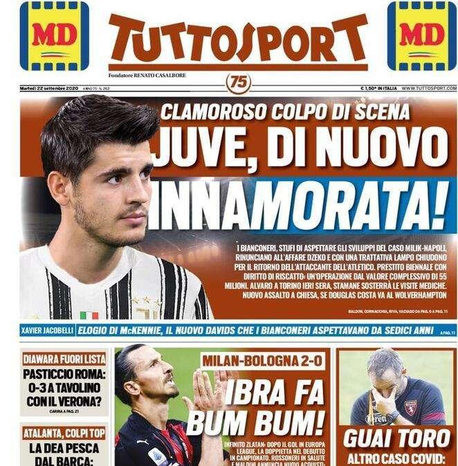 Tuttosport - Juve di nuovo Innamorata 
