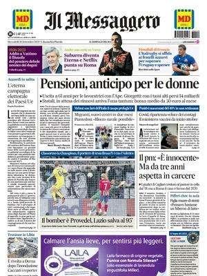 Il Messaggero - Provedel salva la Lazio