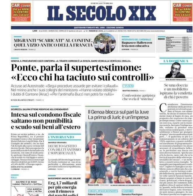 Il Secolo XIX - La prima di Juric è un'impresa
