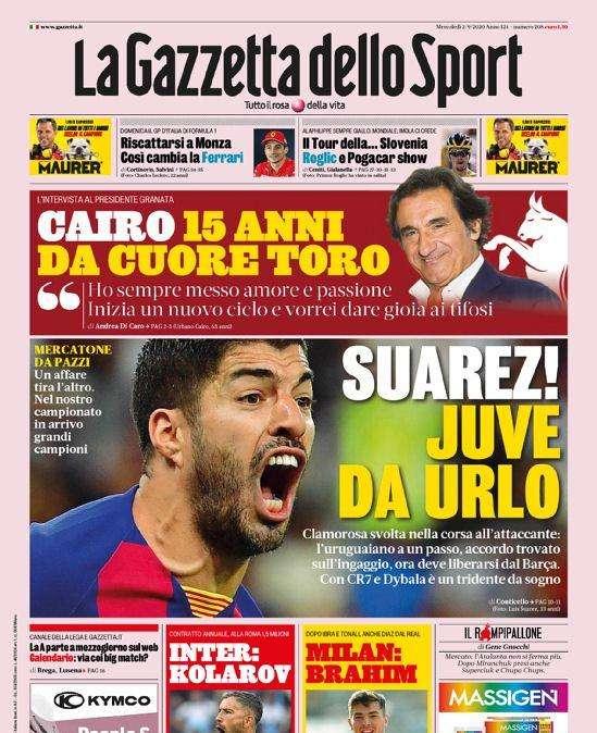 Gazzetta - Suarez, Juve da urlo!