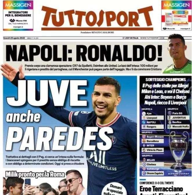 Tuttosport - Juve, anche Paredes 