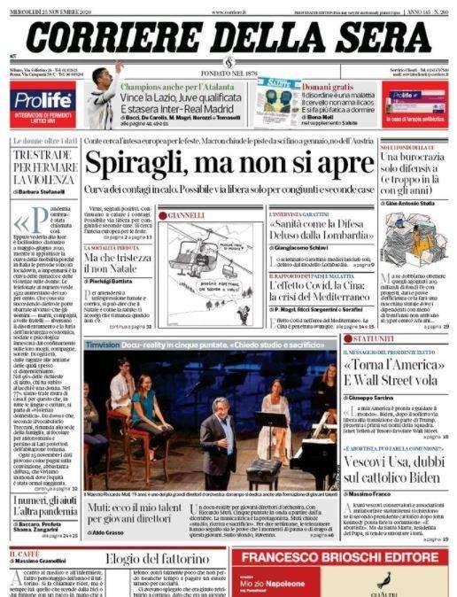 Corsera - Vince la Lazio, Juve qualificata 