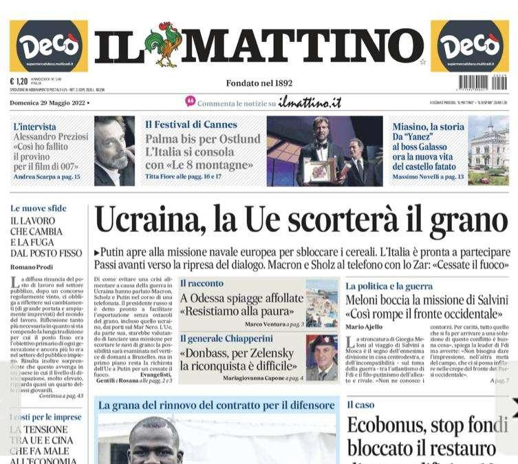 Il Mattino - De Laurentiis e Koulibaly, ora mettetevi d’accordo