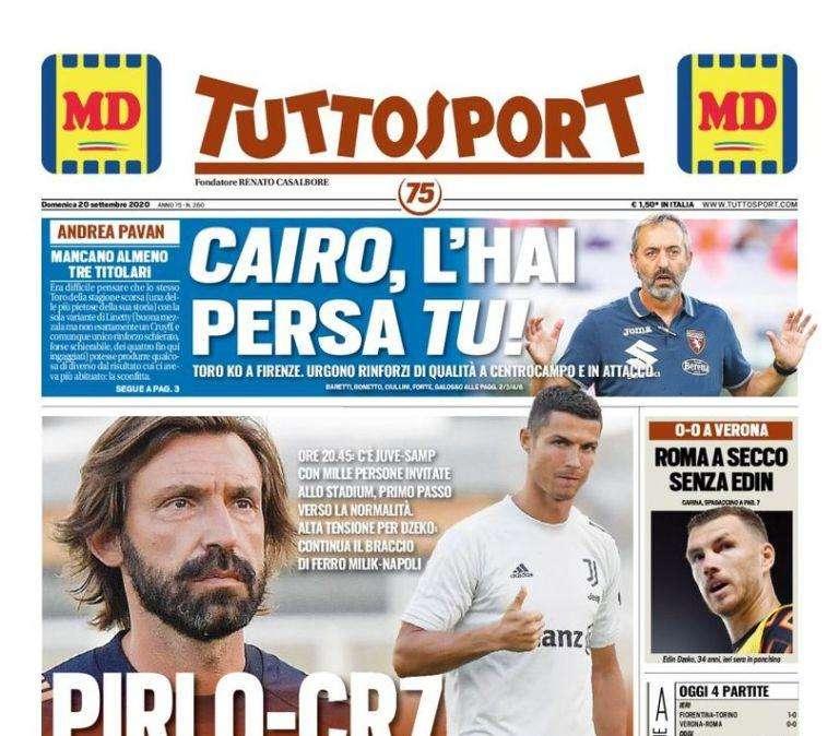 Tuttosport - Pirlo/CR7, porte aperte 