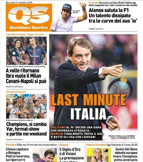 QS - Champions si cambia, partite nel weekend 