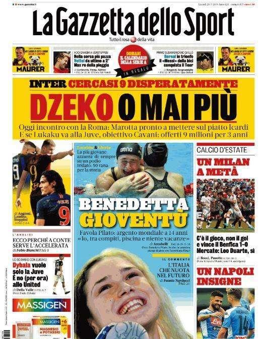 Gazzetta - Dzeko o mai più 