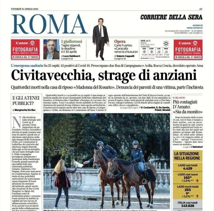 Corriere di Roma- Braccio di ferro tra Lazio e Juventus 