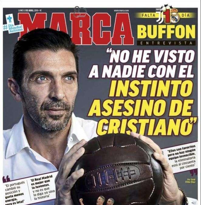 BUFFON A MARCA: "Real squadra più forte al mondo, ma la Juve è grande e sa come vincere titoli. Abbiamo 50% di chance"
