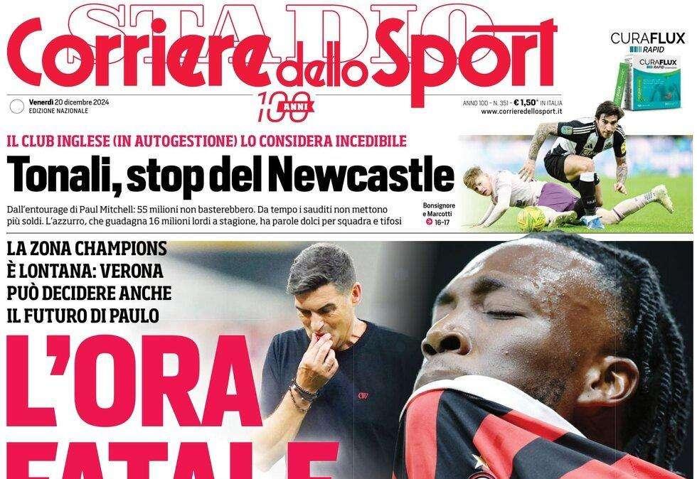 Corsport - Tonali stop del Newcastle 