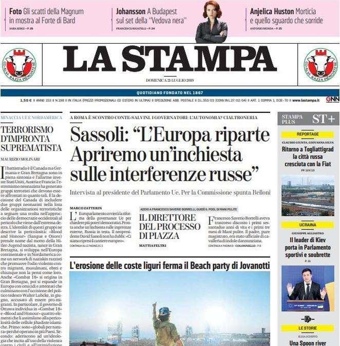 La Stampa - Apre il laboratorio Sarri