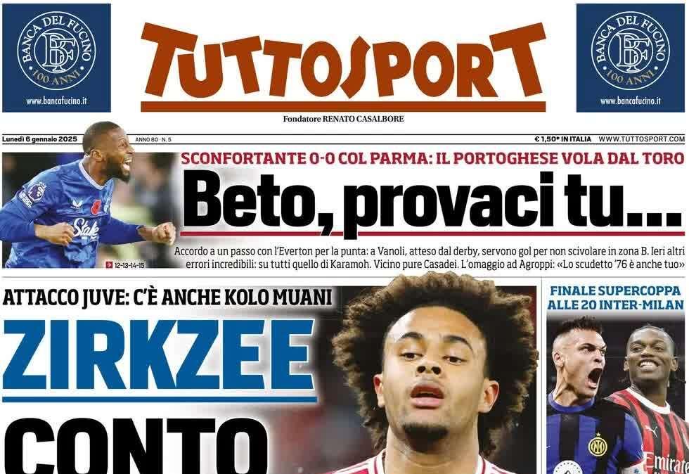 Tuttosport - Zirkzee, conto alla rovescia 