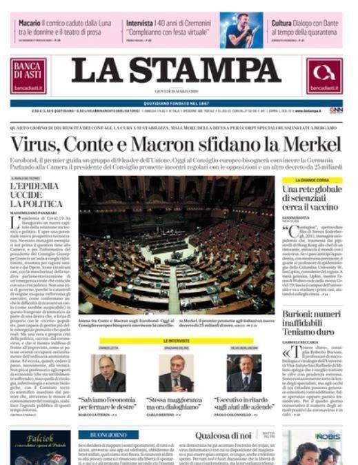 La Stampa - Affari in sospeso