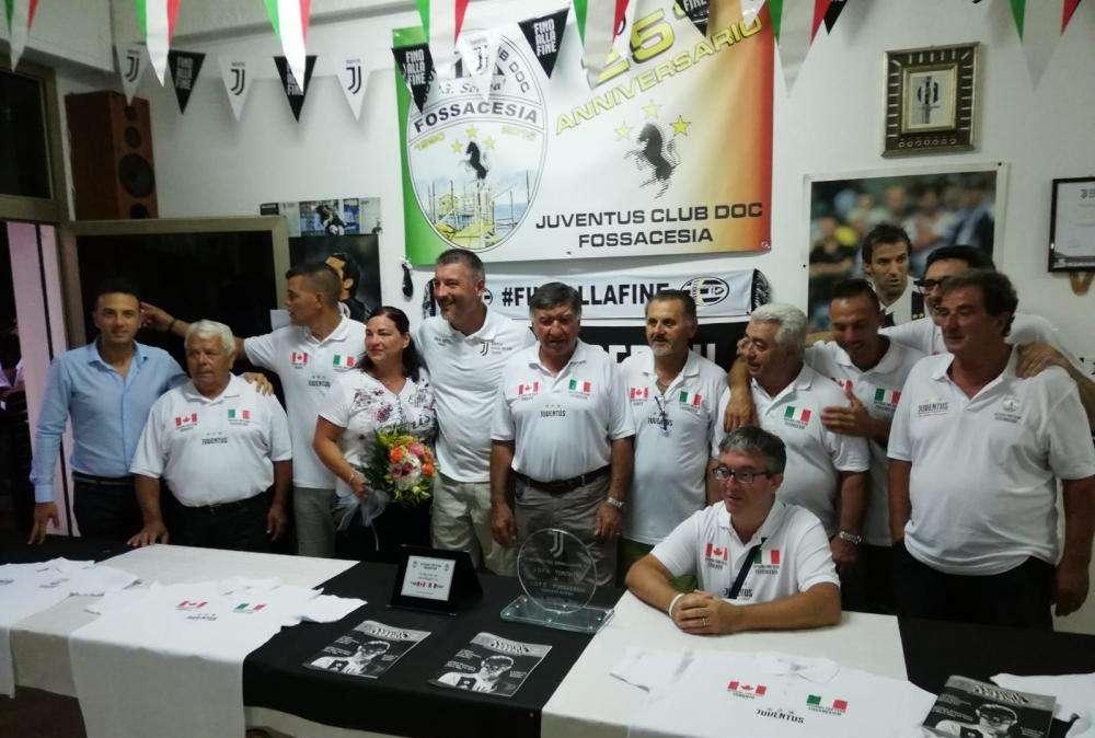 Gemellaggio tra lo Juventus Official Fan Club di Fossacesia e quello di Toronto: è la prima volta al mondo