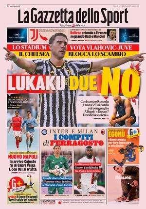 Gazzetta - Lukaku, due no