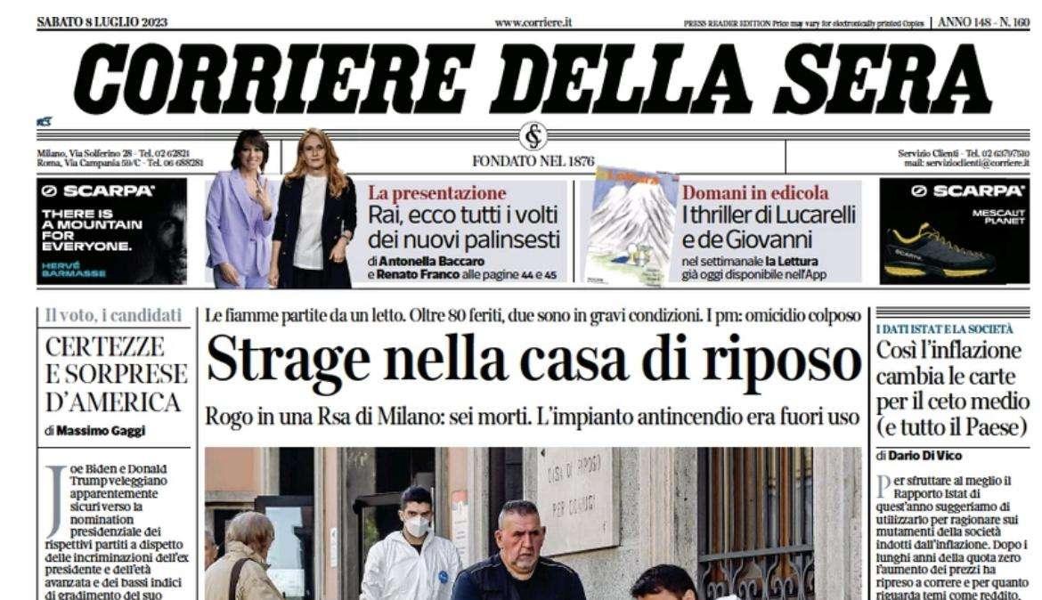Corriere della Sera: "Duello di mercato tra Roma e Milan per Morata o Scamacca"