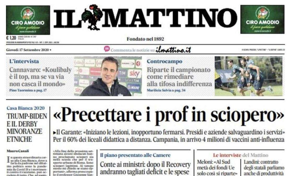 Il Mattino - Dzeko e Milik accelerano