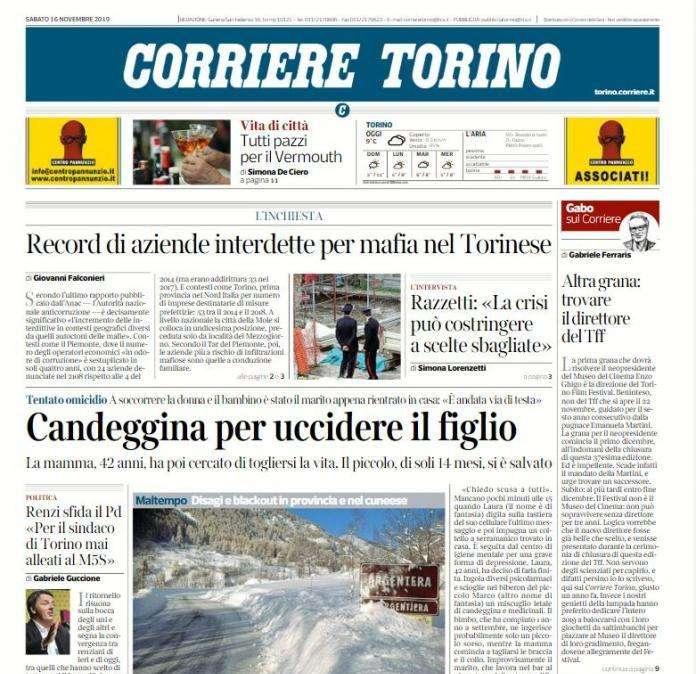 Corriere di Torino - Il colpo è Chong