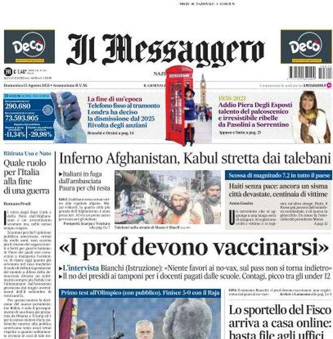 Il Messaggero - Abraham sbarca a Roma