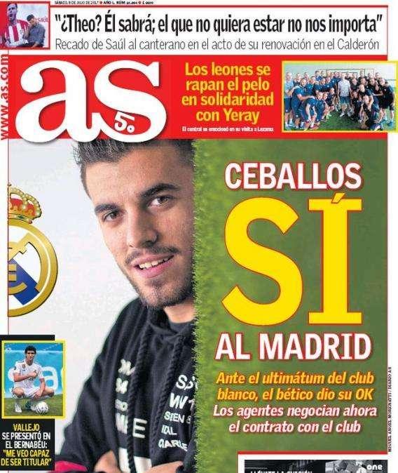 As - Ceballos, sì al Madrid 