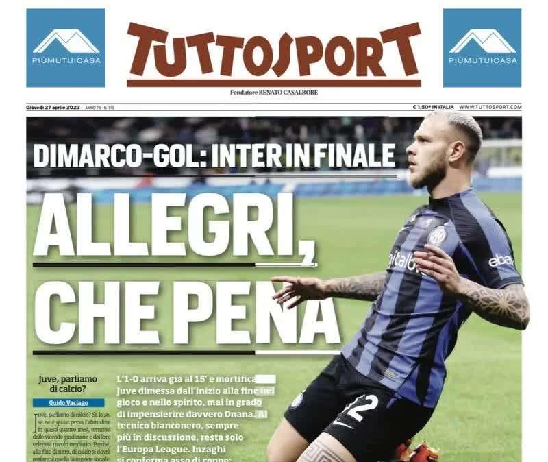 Tuttosport - Allegri, che pena 