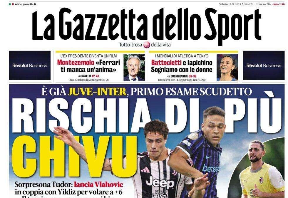 Gazzetta - Rischia di più Chivu