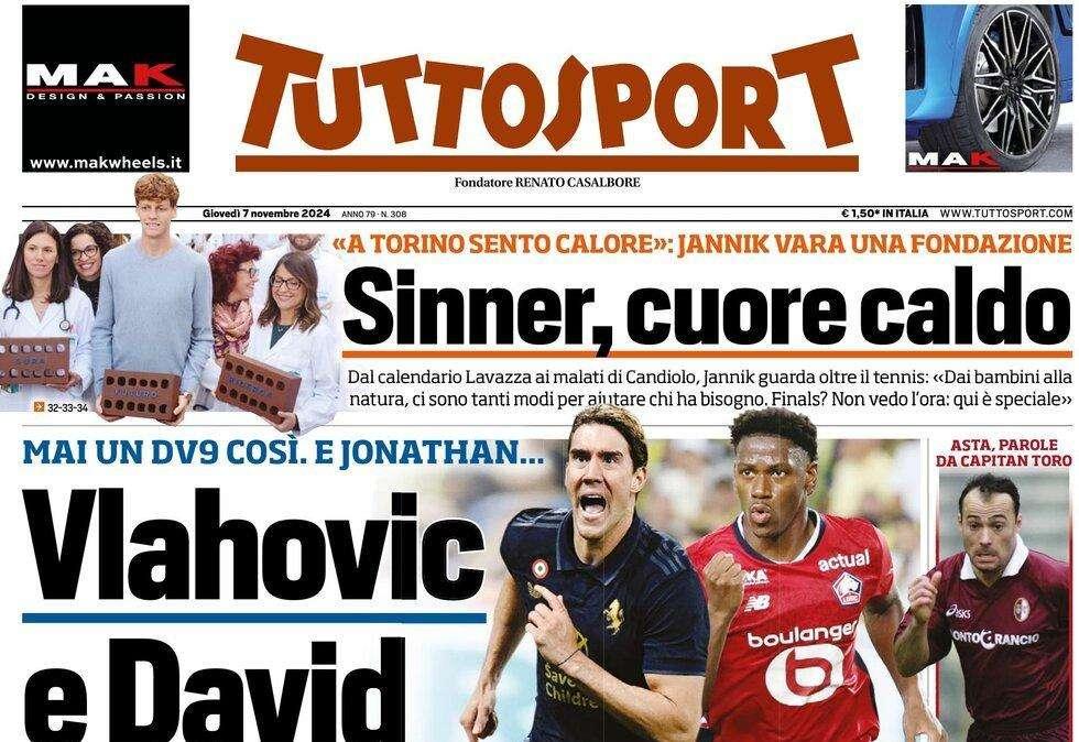 Tuttosport - Vlahovic e David, grandi sogni 