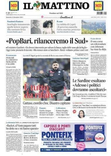Il Mattino - Gattuso choc