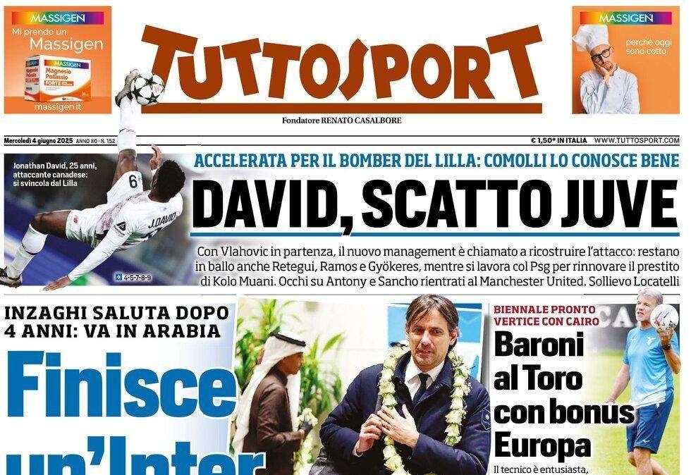 Tuttosport - David, scatto Juve 