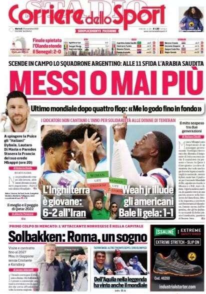 Corsport: “Messi o mai più”