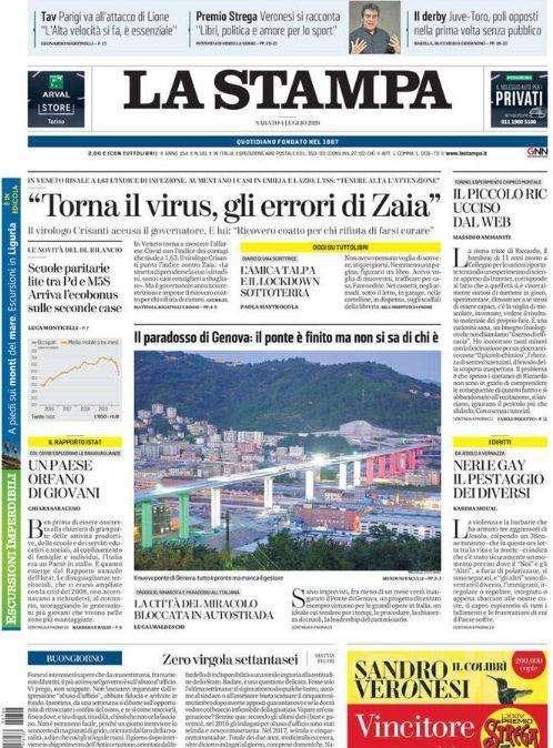 La Stampa - Juve e Toro poli opposti 