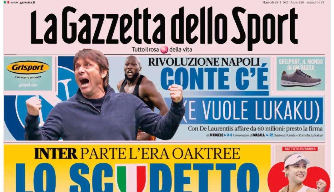 Gazzetta - Conte c’è e vuole Lukaku