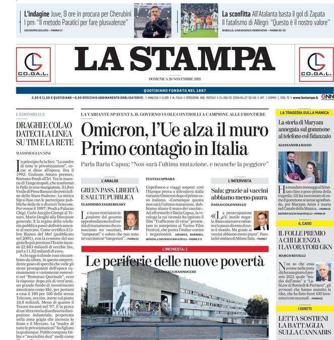 La Stampa - Cherubini, nove ore in procura  