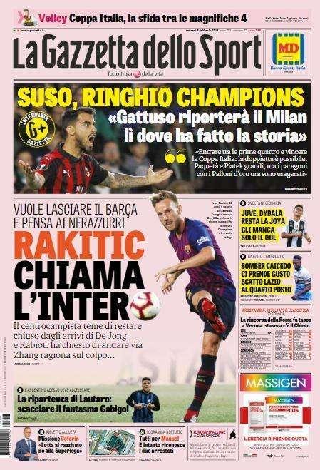 Gazzetta - Rakitic chiama l’Inter