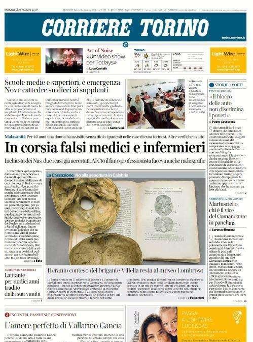 Corriere di Torino - Sarri segue la Juve con telecamere e monitor 